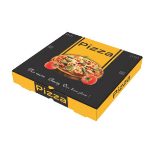 10 Inch Premium Printed Pizza Boxes, Durable 3-Ply Corrugated, Ideal for Takeaway, Delivery, and Home Parties, Food Grade