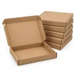 Mailer 10 X 8 X 1.25 Inch Auto Lock Flat Corrugated Brown Boxes - 3 PLY (150 GSM)