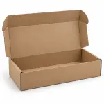 Mailer 13X7X3 Inch Auto Lock Flat Corrugated Brown Boxes - 3 PLY (150 GSM)