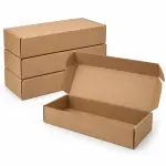 Mailer 13X7X3 Inch Auto Lock Flat Corrugated Brown Boxes - 3 PLY (150 GSM)
