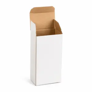 2.25 x 1.5 x 4.5 White Corrugated Sturdy Shipping Boxes - 3 PLY (150 GSM)