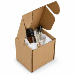 Mailer 2.5 x 2 x 2.5 Inch Auto Lock Flat Corrugated Brown Boxes