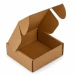 4 x 4 x 1.5 Inch Brown 3-Ply Self-Locking Corrugated Mailer Box