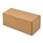Mailer 5.5x3x2.5 inch Auto Lock Flat Corrugated Brown Boxes - 3 PLY (150 GSM).