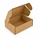 Mailer 5.5x3x2.5 inch Auto Lock Flat Corrugated Brown Boxes - 3 PLY (150 GSM).