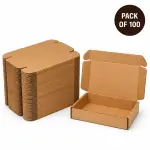 6X4X2 Inch Brown 3-Ply Self-Locking Corrugated Mailer Box