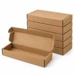 Mailer 7.5 x 4 x 1.5 inch Auto Lock Flat Corrugated Brown Boxes - 3 PLY (150 GSM).