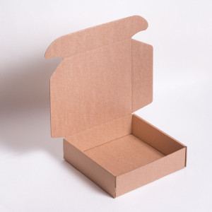 Mailer 7x7x2 inch Auto Lock Flat Corrugated Brown Boxes - 3 PLY (150 GSM).
