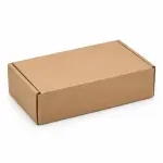 Flat 7 X 4 X 2 inch Auto Lock Mailer Corrugated Brown Boxes - 3 PLY (150 GSM)