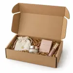 Flat 7 X 4 X 2 inch Auto Lock Mailer Corrugated Brown Boxes - 3 PLY (150 GSM)