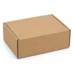 Flat 7 X 5 X 2.75 inch Auto Lock Mailer Corrugated Brown Boxes - 3 PLY (150 GSM)