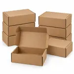 Flat 7 X 5 X 2.75 inch Auto Lock Mailer Corrugated Brown Boxes - 3 PLY (150 GSM)