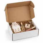 Flat 7 X 5 X 2.75 inch Auto Lock Mailer Corrugated White Boxes - 3 PLY (150 GSM)
