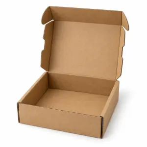 Mailer 7x7x2 inch Auto Lock Flat Corrugated Brown Boxes - 3 PLY (150 GSM).