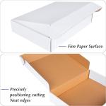 6x5x1.5 Inch Self Lock White 3-Ply Self-Locking Cardboard Mailing Boxes for E-commerce and Gift Packaging.