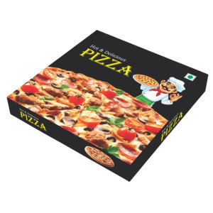 9 Inch Premium Printed Pizza Boxes, Durable 3-Ply Corrugated, Ideal for Takeaway, Delivery, and Home Parties, Food Grade