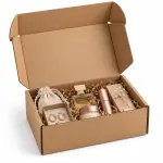 Mailer 9 X 6 X 4 Inch Auto Lock Flat 3Ply Corrugated Packaging Boxes.