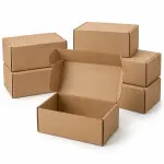 Mailer 9 X 6 X 4 Inch Auto Lock Flat 3Ply Corrugated Packaging Boxes.