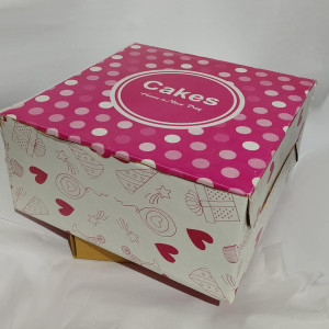 Printed Cake Box 500 g (8"x8"x5")