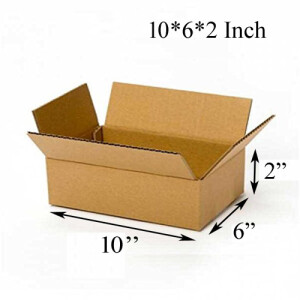 10 X 6 X 2 inch Corrugated Brown Boxes - 3 PLY (150 GSM)
