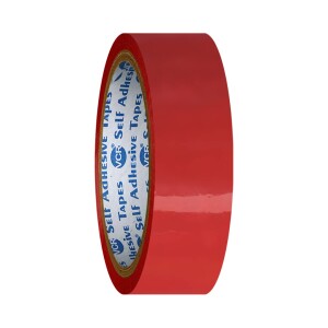 BOPP 25 MM x 65 Meter Self Adhesive RED Floor Marking Tape