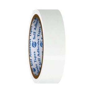 BOPP 25 MM x 65 Meter Self Adhesive WHITE Floor Marking Tape