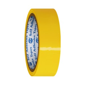 BOPP 25 MM x 65 Meter Self Adhesive YELLOW Floor Marking Tape