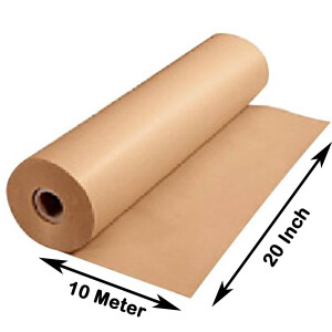 20 Inch Golden Kraft Paper Roll - Made in India