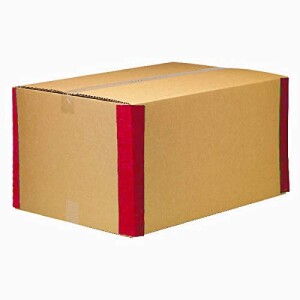 24X18X18 Inch 5 Ply Large Corrugated Packing Boxes with Reinforced Edges RED