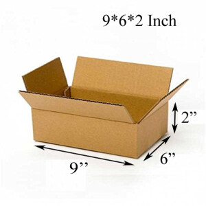 9 X 6 X 2 inch Corrugated Brown Boxes - 3 PLY (150 GSM)