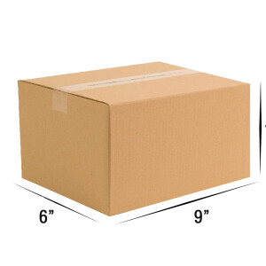 9 X 6 X 4.5 inch Corrugated Brown Boxes - 3 PLY (150 GSM)