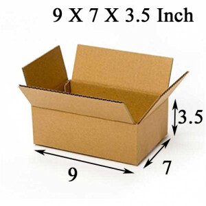 9 X 7 X 3.5 inch Corrugated Brown Boxes - 3 PLY (150 GSM)
