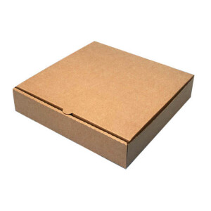 10 Inch Pizza Box Corrugated Brown 3 Ply - 10 x 10 x 1.5 Inch