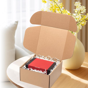 5.5 X 3 X 1.5 Inch Auto Lock Mailer Corrugated brown Boxes - 3 PLY (150 GSM)